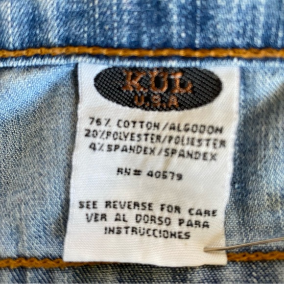 KUL denim jeans floral embellished Size 11 - Picture 6 of 8